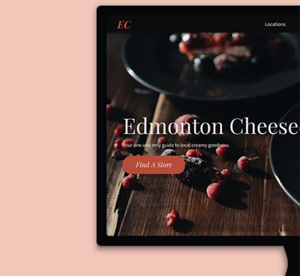 edmonton cheesecakes website cover
